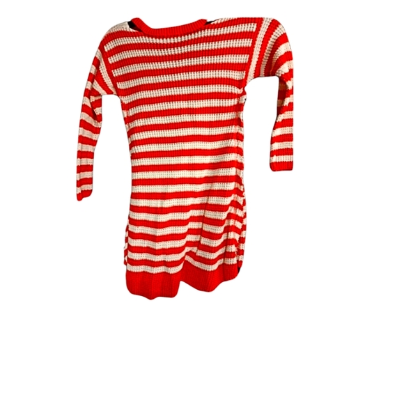 Two Hayden Girls Orange & White Sweater Dresses - Picture 2 of 3